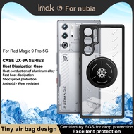 ชุดเคส Imak ของแท้ UX-9A 【เคสกระจายความร้อน】เคสZTE Nubia Red Magic 9 Pro + 5G/Nubia Red Magic 9 Pro เคส PC แข็งใสเคสกันกระแทกขอบ TPU แบบฝาหลังแบบใสนิ่ม