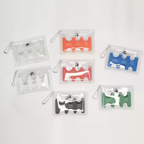 1PC Purse Wallet Holder Solid Color Multi-position Coin Box Plastic Coin Dispenser Coin Case Coin St