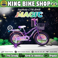 Sepeda Mini Anak Perempuan BNB MAGIC 12 16 18 Inch Keranjang 