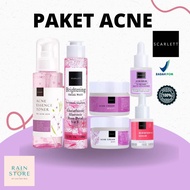 PAKET ACNE SCARLET WHITENING / FACE CARE SCARLET WHITENING/PAKET JERAWAT /PAKET GLOWING