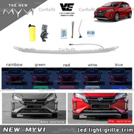 CarRefit perodua myvi g3 mg3 2021-2024 car drl front bumper trim led light accessories
