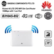 Original Huawei B310As-852 4G LTE CPE WIFI 4G Sim Card Router 195Mbps with 1 Lan Port