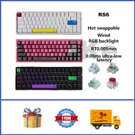 ATK RS6 Aluminum Wired Magnetic Keyboard 68% Hot swappable RGB RT0.005 0.08 Low Latency Custom Gamin