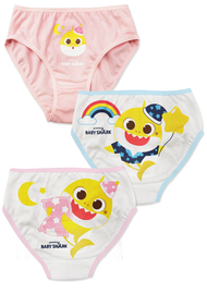 Baby Shark睡衣3條裝女童內褲