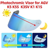 k1 Photochromic Visor for AGV  K5 K5S K3SV K3-SV K1 K1S Helmet Glasses Screen Shield Windshield Acce