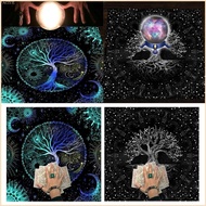 FACY Divinations Cards Table Cloth Tapestry Trees Of Life Tarot Card Tablecloth Astrology Tarot Witc