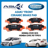 ASUKI Front Brake Pad Honda Civic FD2R Integra DC5R Type R Nissan Fairlady 350z Brembo Caliper ceram