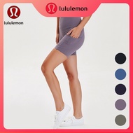 New 5 Color Women Lululemon Spliced Yoga Shorts Hot Pants c2938x
