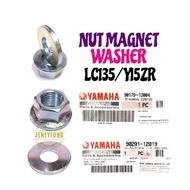 YAMAHA Y15ZR LC135 NUT MAGNET WASHER ORIGINAL {90179-12004} NUT {90201-12019} WASHER