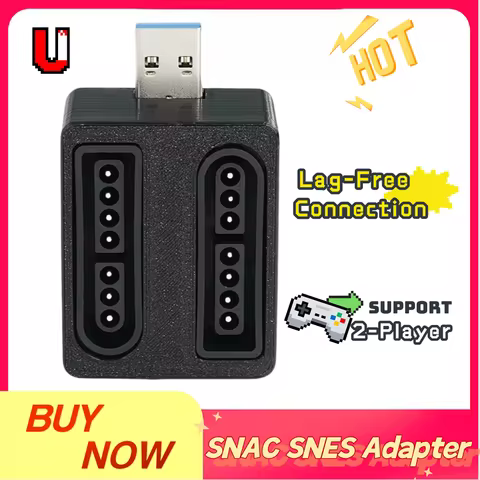 2-Player SNAC SNES Adapter - Compatible with MiSTer FPGA