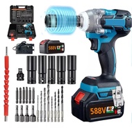 [COD] JLD 1090VF CORDLESS IMPACT WRENCH BRUSHLESS 980N.M impact baterai 588VF MESIN BOR  UNTUK BAUT 