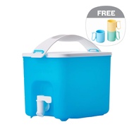Tupperware Click To Go Beverage Water Dispenser | 1pc | 3.1L SKU: A6488 new ready stock FREE 3 mugs