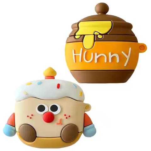 Cartoon Cute Honey Jar Bread For Huawei Freebuds Clip 4 5 4i 5i Pro 2 3 SE2 Cases Silicone Earphone 