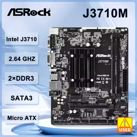 ASROCK J3710 J3710M Motherboard Intel Processor J3710 DDR3 16GB Express 2.0 Micro ATX HDMI USB 3.1