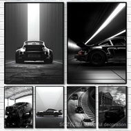 1PC Black And White Luxury Car Art Poster Poster Paper Print Home Living Room Bedroom Entrance Bar C