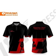 Original Jnt Express Jersey Full Printing Cool J&t Package Courier Driver Clothes Dewasa Lelaki