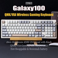 EPOMAKER Galaxy100 QMK/VIA 1800 Layout Aluminum USB-C/BT5.0/2.4Ghz Hot Swappable Mechanical Gaming K