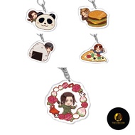 Keychain, Standee, Anime Axis Powers Hetalia Japanese Manga Chibi Glass Painting for Study and Work 