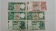 D 匯豐銀行 十元鈔票 渣打銀行 100元鈔票 紙幣 banknote