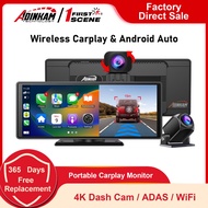 ADINKAM V30S ADAS 10.26 inch Portable Wireless Carplay Android Auto IPS Touchscreen Display 4K Dash 