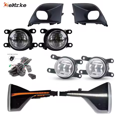 Upgrade Led Fog Lights 30W / LED DRL Bumper / Wire / Switch Daylight Lamp for Toyota Innova Zenix Hy