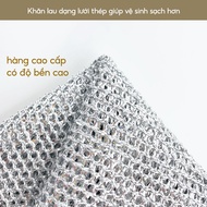 Metal Wire Dish Rag Sink Cleaner Multi-Purpose Pot Cleaner, Non-Abrasive Multi-Purpose Scouring Clot