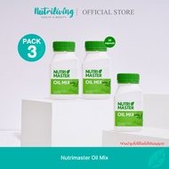 Nutrimaster Oil Mix  ขนาด 30 แคปซูล แพ็ค 3 กระปุก น้ำมันสกัดเย็น 6 ชนิด เพื่อสุขภาพที่แข็งแรง