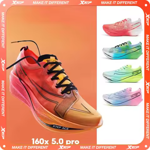 Xtep 160X 5.0 Pro Running Shoes Men Carbon Plate Professional Marathon PB Sport Shoe Lightweight Dur