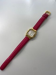 NINA RICCI 雙時區桃粉色手錶