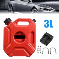 Motorcycle 3L Portable Jerry Can Gas Plastic Car Fuel Tank Petrol ATV UTV