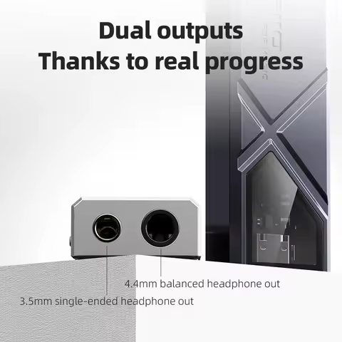 FiiO KA13 Dual CS43131 HiFi Lossless Audio 550mW 3.5mm 4.4mm USB DAC Headphone Amp Output Desktop Mo