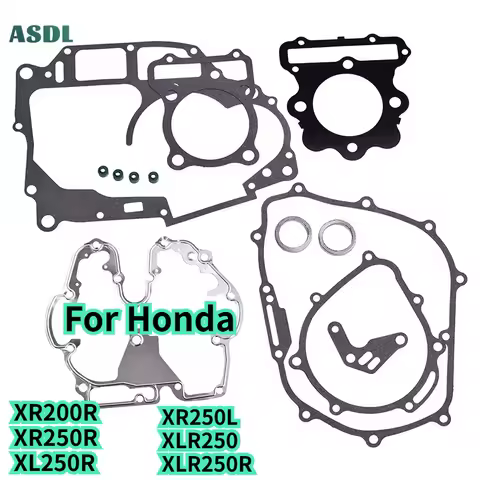 For Honda XR200R XR250R XL250R XR250L 12251-KR6 12391-KR6 Motorcycle Cylinder Head Overhaul Gasket M