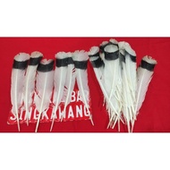 HITAM PUTIH Dayak Dance Feather Decoration/ Fake Feather Equipment Accessories/Black And White Feathers