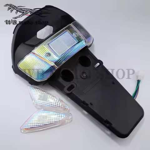 For Yamaha 3KJ JOG 50 CY50 1992-2001 Tail Light Lamp Rear License Plate Taillight Support Holder Fen