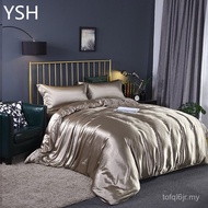 Set Empat Keping Sutera Sutera Sutera Sarung Selimut Cadar Ais Sutera Cadar Dipasang 1.8m Borong Per