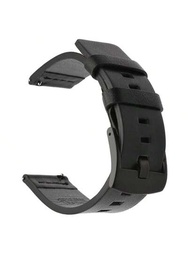皮革手環兼容三星galaxy Watch 3 Active 2智能手錶配件,gear S3手錶帶18mm 20mm 22mm 24mm時尚手錶帶