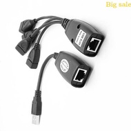 Mar USB RJ45 Extender Signal Amplifiers USB Over Cat6 Cable Reaches 50Meters