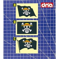 Cutting sticker One piece jolly roger luffy flag