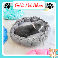 Nệm ngủ ruột bông cho chó mèo hình tròn dây rút giao ngẫu nhiên phụ kiện thú cưng giá rẻ - GiGi Pet 