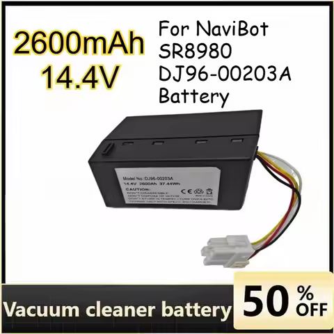 For Vacuum Cleaner Battery NaviBot SR8980,NaviBot SR8980 DJ96-00203A Batteries 2600mAh 14.4V Recharg