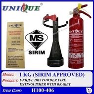H100-406 UNIQUE DRY POWDER FIRE EXTINGUISHER WITH BRAKET (SIRIM APPROVED) 1 KG