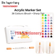 Enmy Single / Twin Acrylic Marker Colourful Marker Color Marker Pen Water Based Waterproof Quick Dry