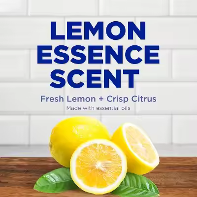 Dishwashing Liquid Lemon Essence Free and Clear 24.3 Fl oz Easy Squeeze Bottle Multipurpose Grease C