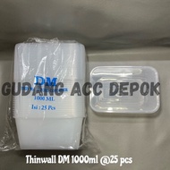 AF1 Kotak Makan Thinwall Container Box Dm 1ml isi 25set 1 ML PERSEGI