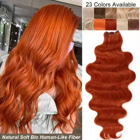 30Inches 200grams Orange Light Brown 12# M888# Body Wave Hair Weave Bundles Blond 27/613 White High