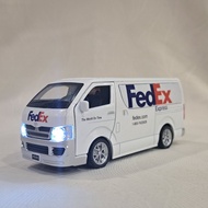 VAN Fedex: 1:32 Fedex Courier Logistic Van Model Diecast Toy