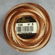 DMC Pearl no 8 cotton ไหมเบอร์ 8 สีเหลือบ made in france (ราคาต่อม้วน)