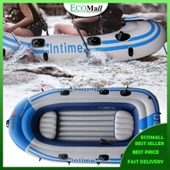 Intime Kayaking - 4 Person PVC Rubber Dinghy Inflatable Boat Thickened Portable Kayak Fishing Boat C