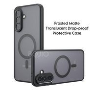 Samsung A56 5G Case Frosted Matte translucent Magnetic protective Cover A56