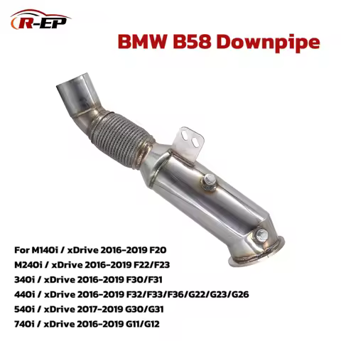 BMW B58 Downpipe for 340i 440i 540i 740i M140i M240i xDrive F20 F22 F23 Toyota Supra A90 A91 RHD LHD